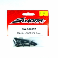 Sworkz M4x16mm FH/ST HEX Screw